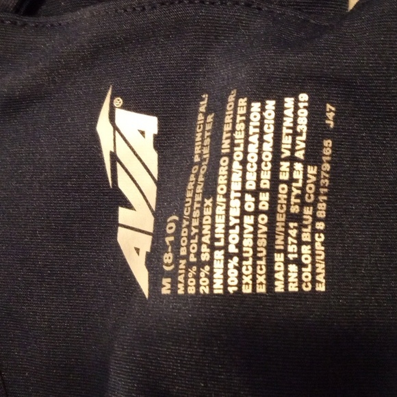 NWOT AVIA Sports Bra - Navy - Medium 8-10 - Picture 8 of 10